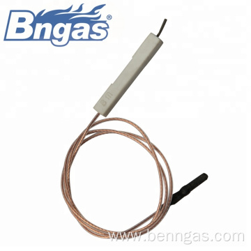 Flame sensor electrodes for wall-mounted gas boiler